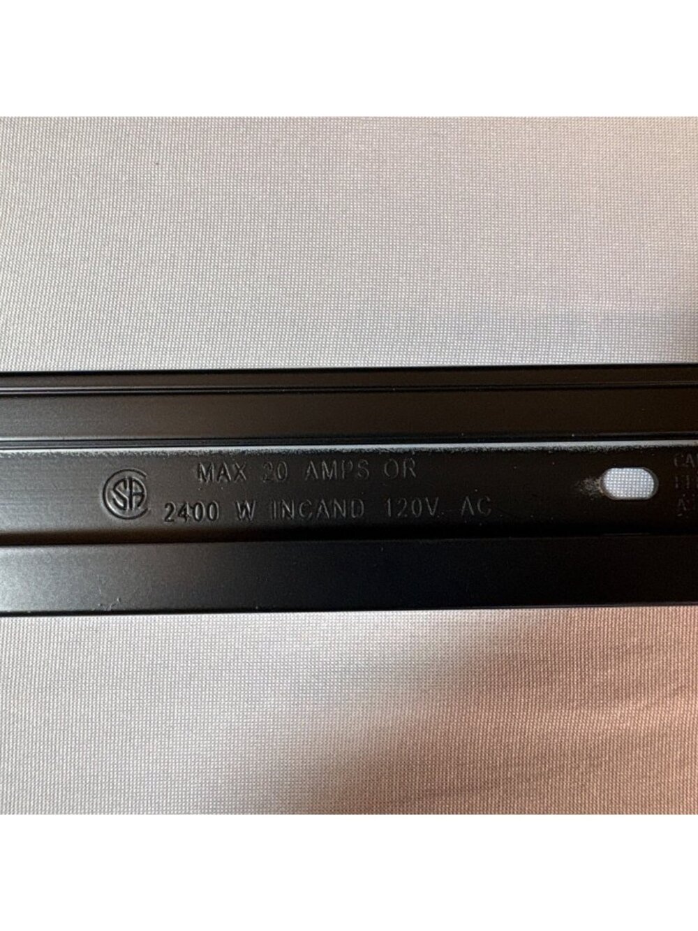 HALO Lazer Track Lighting Rail LZR102MB For 120V AC Max 20 Amps 2 Ft Black Track - Picture 10 of 13